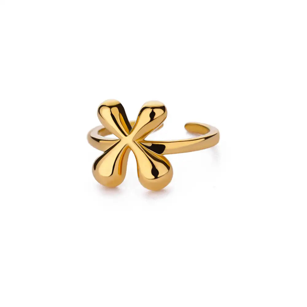 Adjustable personalized ring with initial x