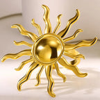 Podesivi prsten veliko sunce s valovitim zrakama