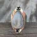 Bague Ethnique avec Pierre de Lune