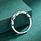 Sparkling infinity ring