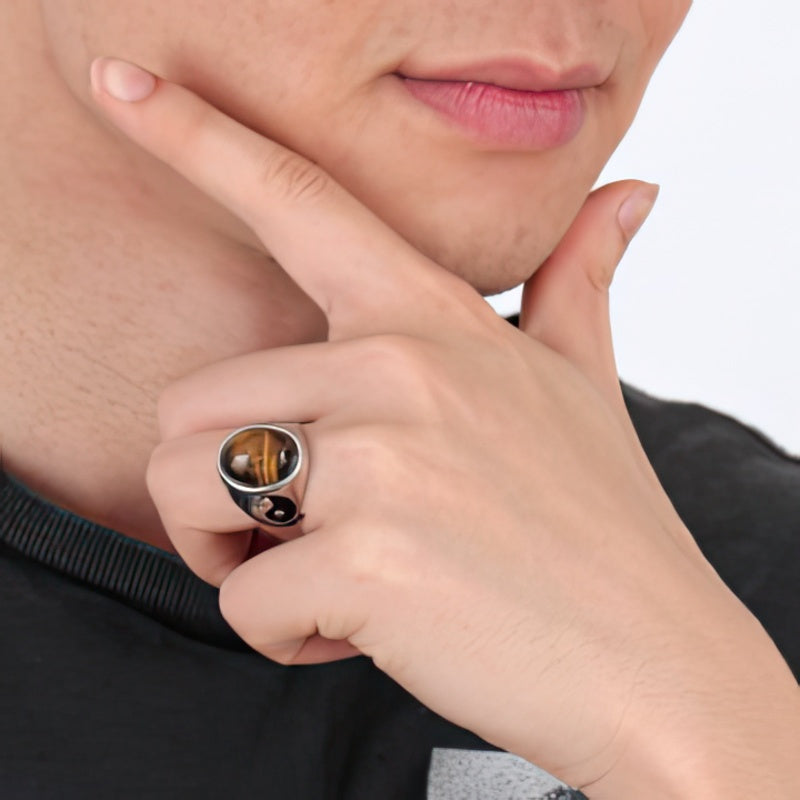 Tiger Eye Stone Ring 