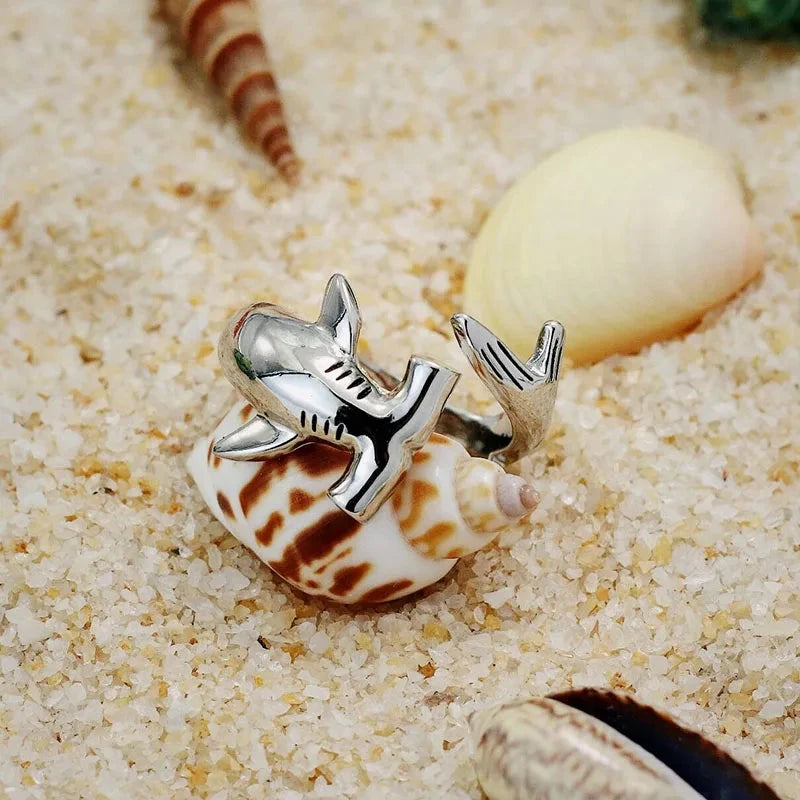 Bague Requin Marteau argent