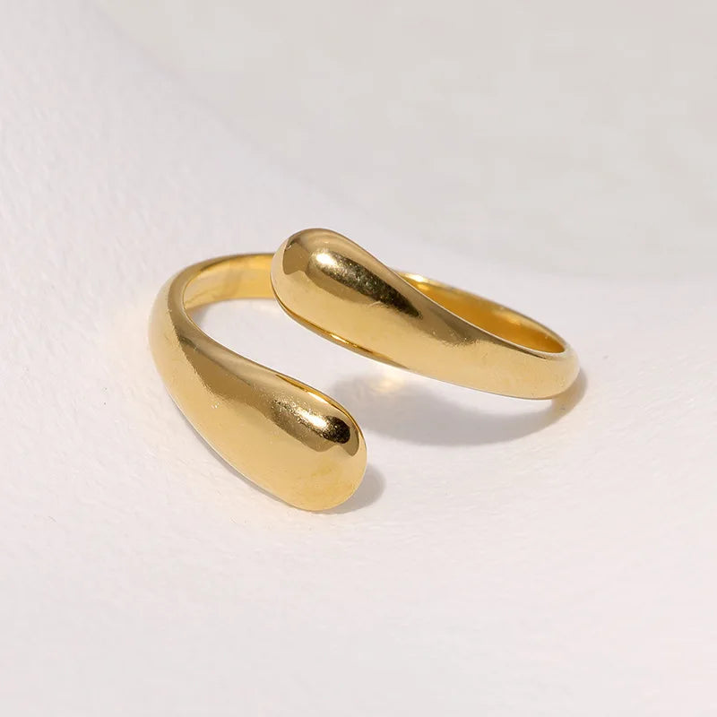 Bague Rétro Goutte d'Eau or