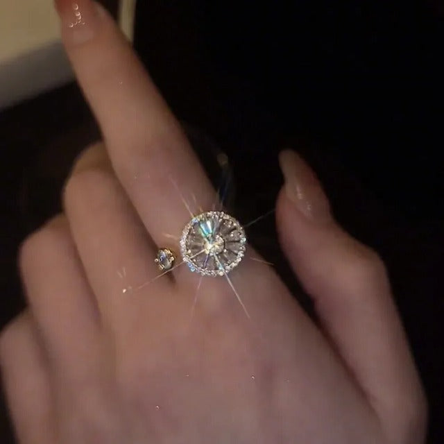 Rotating Anti-Stress Ring for Women Silver
