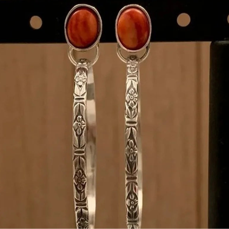 Boucles d'Oreilles Anneaux de Style Ethnique