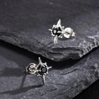 Boucles d'Oreilles Clou Etoile avec Zircon