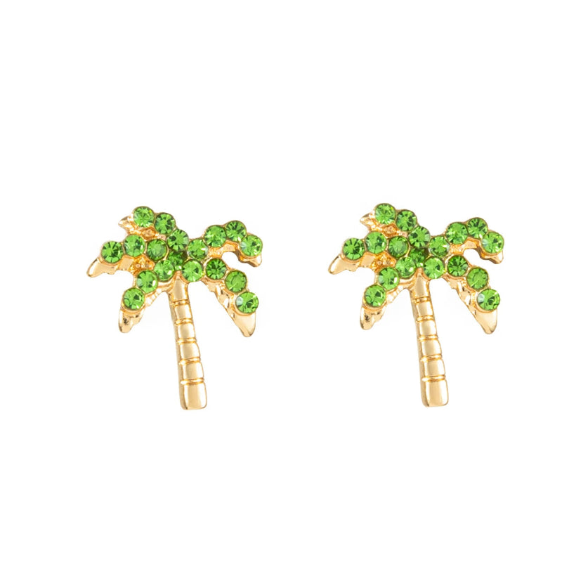 Boucles d'Oreilles Clou Palmier Femme