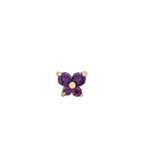 Boucles d'Oreilles Clou Pierre de Naissance
