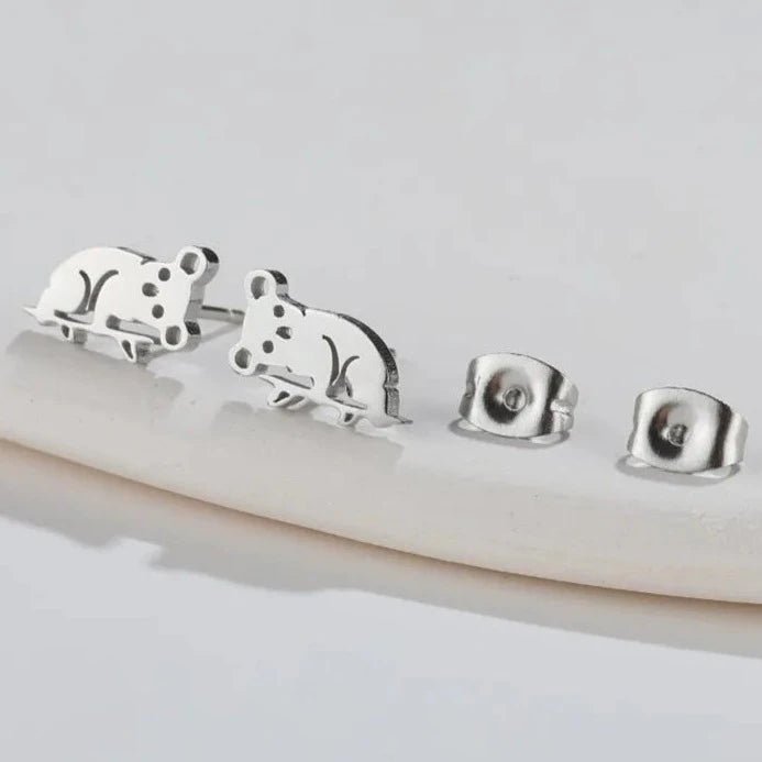 Cute Koala Earrings Silver