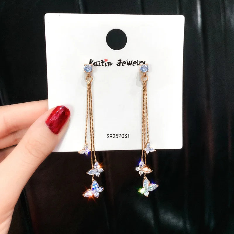 Women's Copper Butterfly Earrings