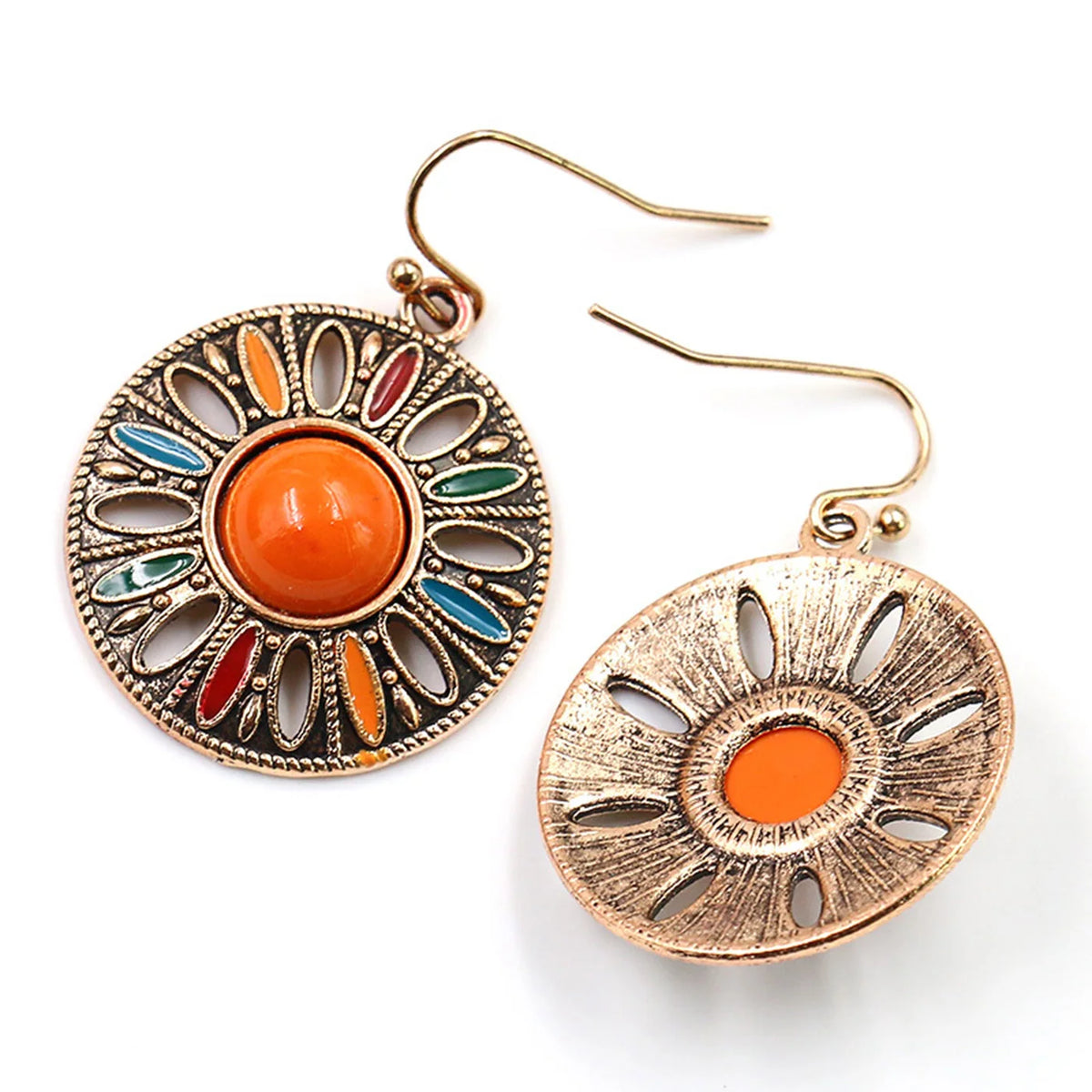 Boucles d'Oreilles Pendantes Bohêmes Multicolores