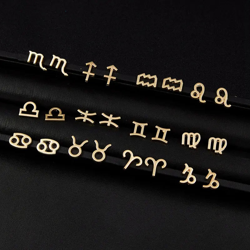 Auskarai Zodiako ženklas 12 žvaigždynų