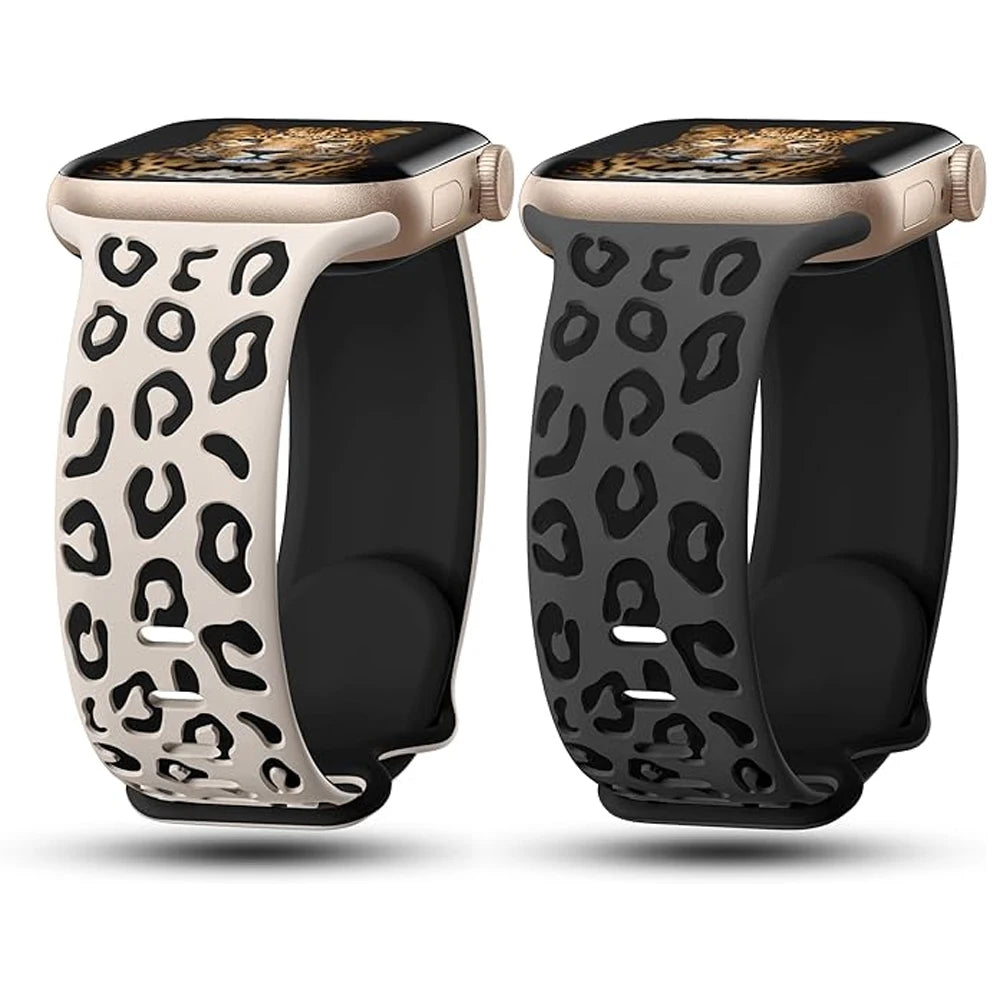 Apple Watch leopardimusteriga käevõru