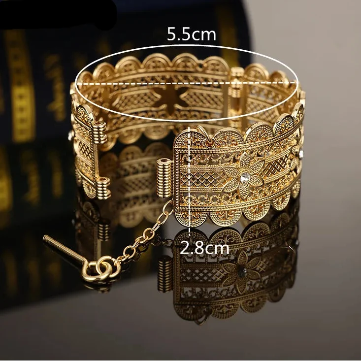 Bracelet with Arabic Muslim rhinestones wedding