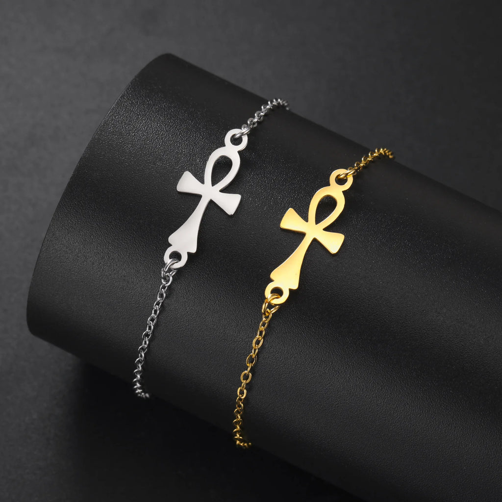 Bracelet Croix d'Ankh Egypte or 1
