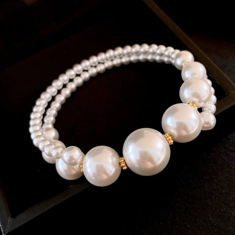 Beyaz İnci Charm Bileklik
