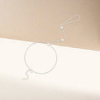 Bracelet de Main avec Fleurs en Zircon argent