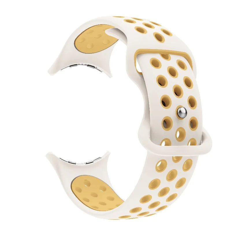 Pakeičiamas dirželis Google Pixel Watch 1, 2, 3, 4 41mm 45mm balta geltona