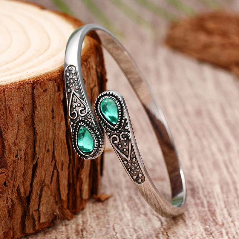 Bracelet Elégant de Style Ethnique vert