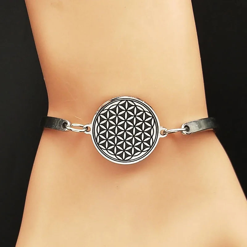 Yaşam Çiçeği Bileklik Mandala Künye
