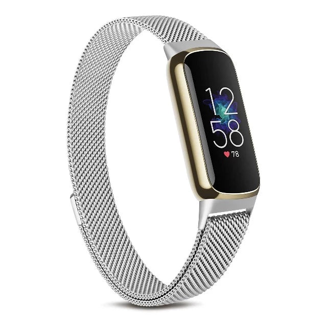 Zapestnica za uro Fitbit Luxe v srebrni barvi