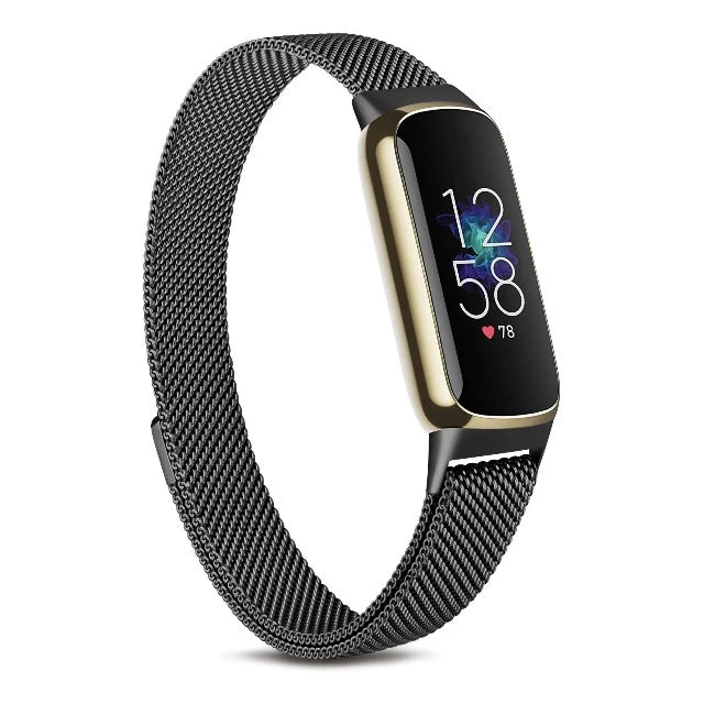 Črna zapestnica za uro Fitbit Luxe