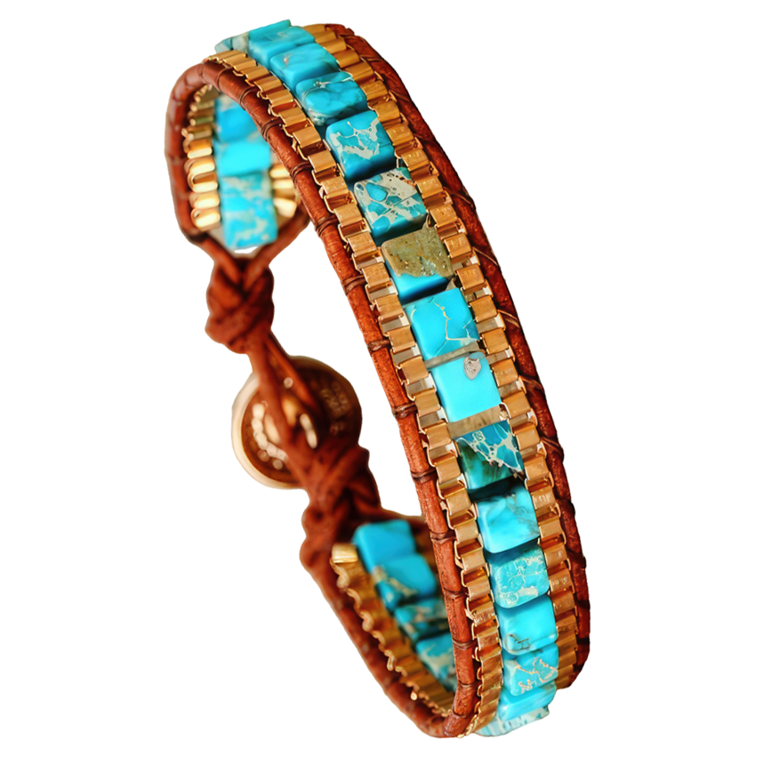 Turquoise Jasper Stone Bracelet 