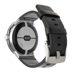 Brown Leather Strap for Google Pixel Watch 1, 2, 3, 41mm 45mm Black