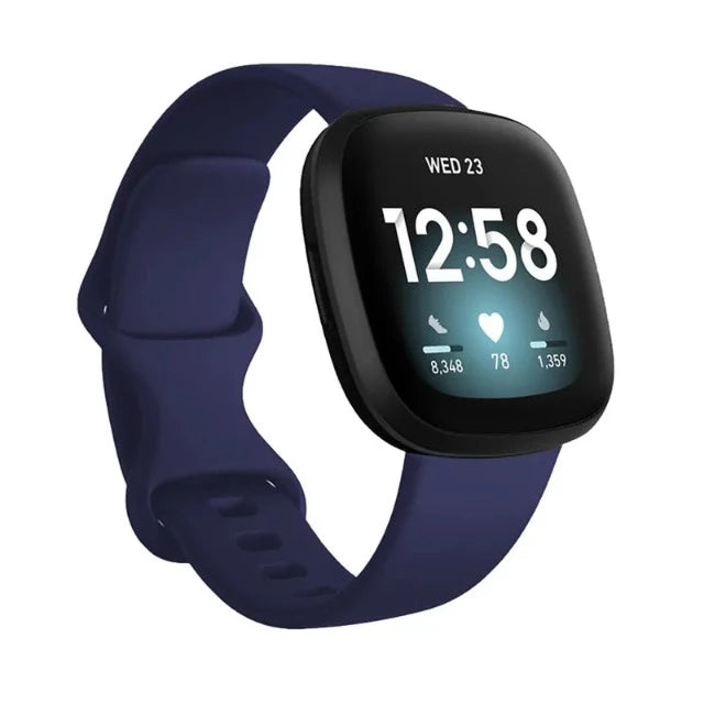 Apyrankė Fitbit Versa 3 laikrodžiui, tamsiai mėlyna