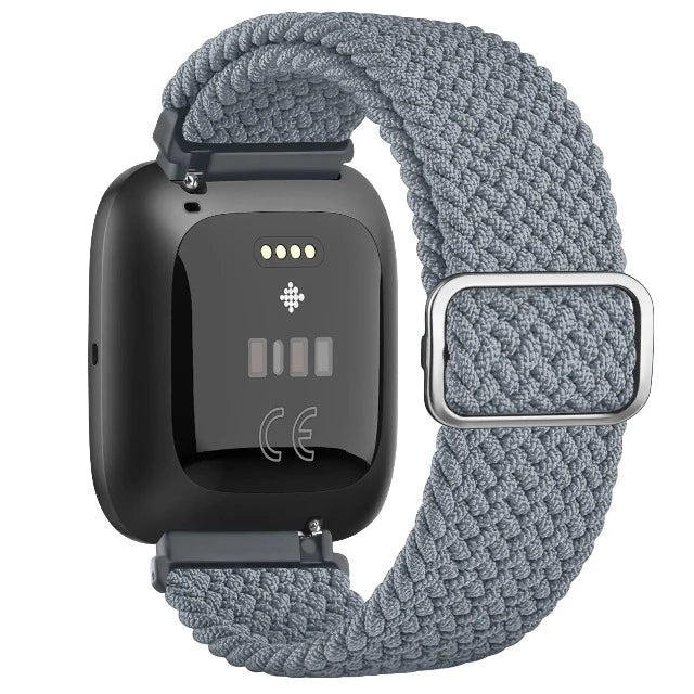 Super elastičen pašček za uro Fitbit Versa 1 Versa 2 Versa Lite siv