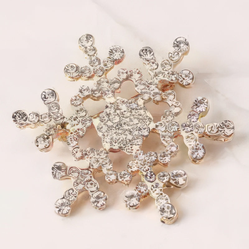 Snowflake Winter Brooch for Women 