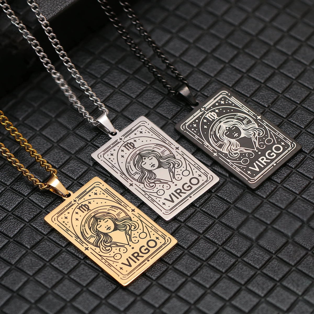 Collier avec Joli Pendentif Signe du Zodiaque Astrologique