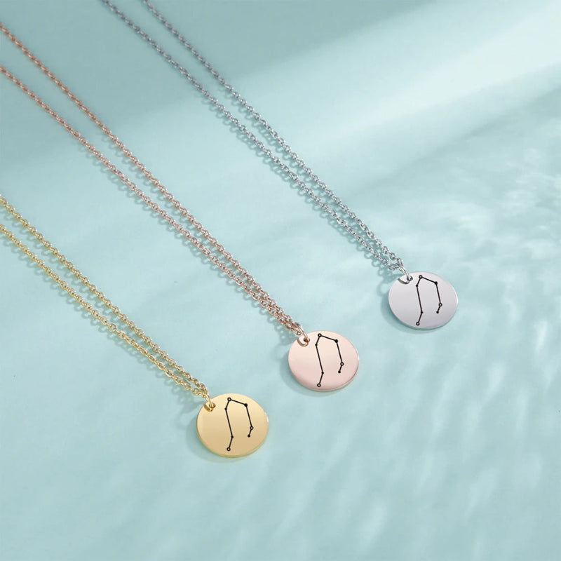 Collier avec Pendentif Constellation Signe du Zodiaque