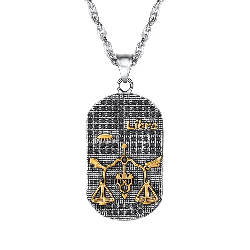 Collier avec Pendentif de Style Signe du Zodiaque Astrologique