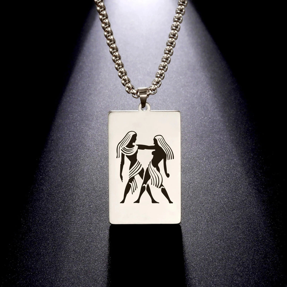 Collier avec Pendentif Elégant Signe du Zodiaque Astrologique