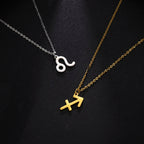 Auksuotas pakabukas su zodiako ženklu