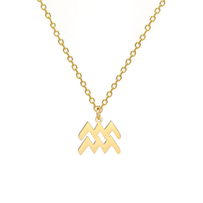 Collier avec Pendentif Dorés Signe du Zodiaque