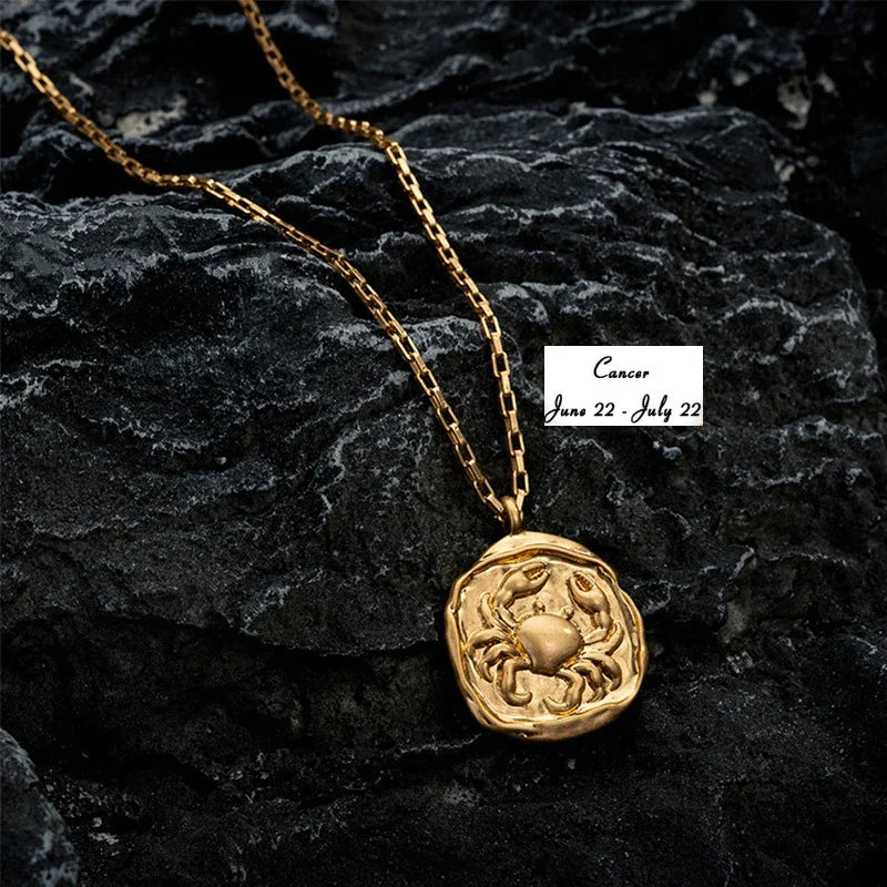 Collier avec Pendentif Signe du Zodiaque