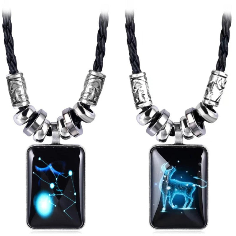 Collier avec Pendentif Signe du Zodiaque pour Homme