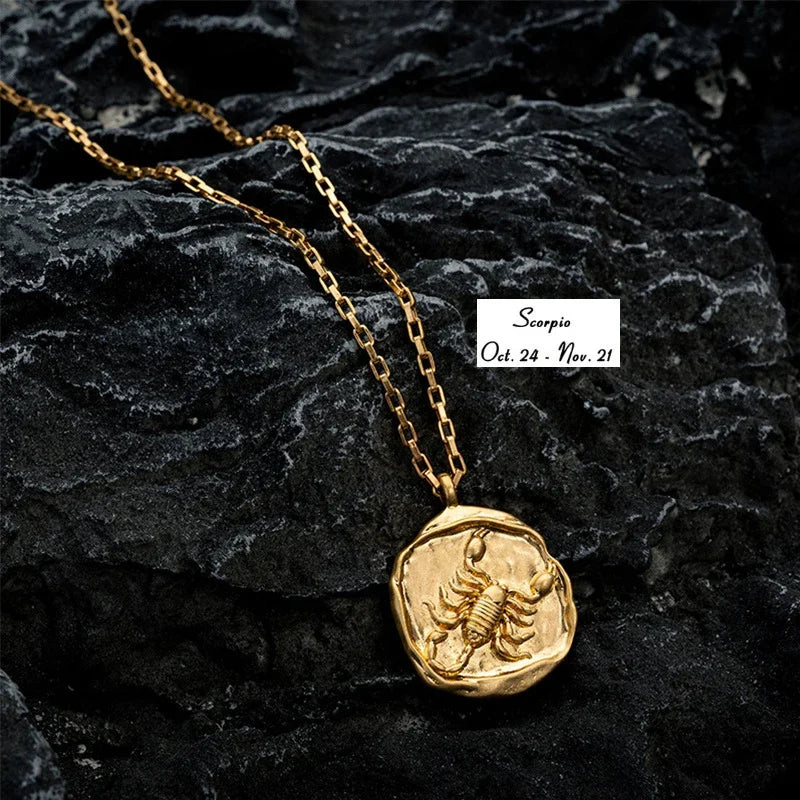 Collier avec Pendentif Signe du Zodiaque