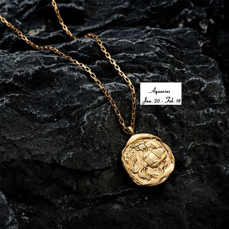 Collier avec Pendentif Signe du Zodiaque