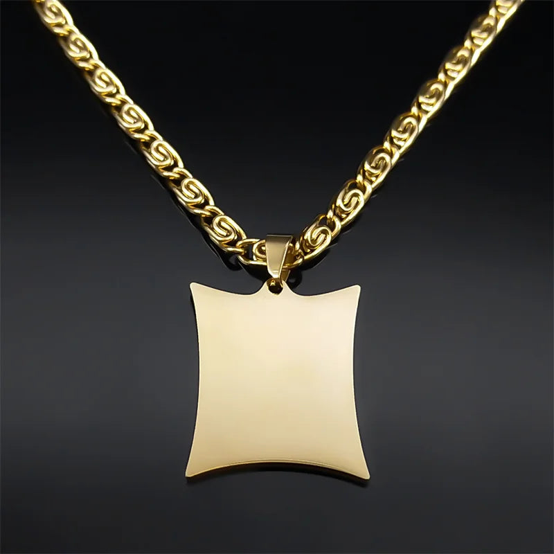 Long necklace with Arabic Islamic Muslim Ayatul Kursi amulet pendant