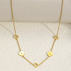 Collier avec Pendentif Trèfle à 4 Feuilles or