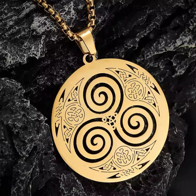 Keltik Kolye Triskel Viking Kolye Ucu Erkek Kadın Nordik 