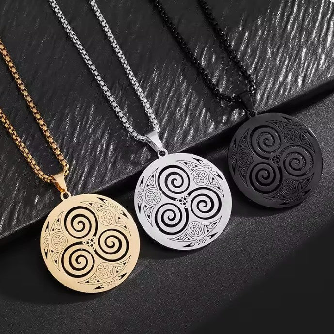 Keltik Kolye Triskel Viking Kolye Ucu Erkek Kadın Nordik 