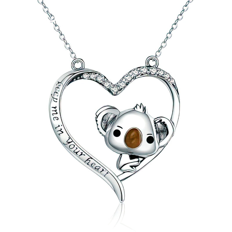 Koala Gümüş Kolye 