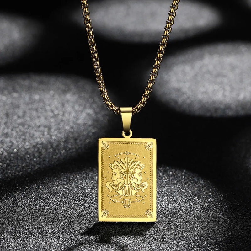Collier Pendentif avec Signe du Zodiaque