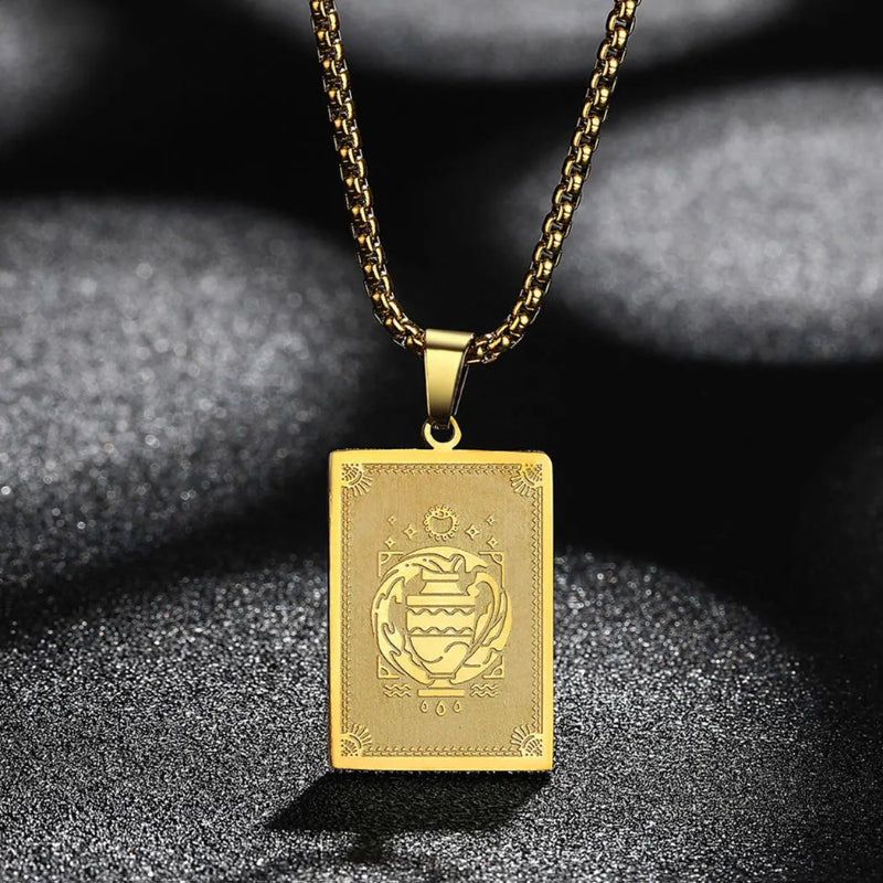 Collier Pendentif avec Signe du Zodiaque