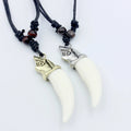 Collier Pendentif Dent de Requin or