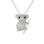 Koala kaklarota ar sudrabu